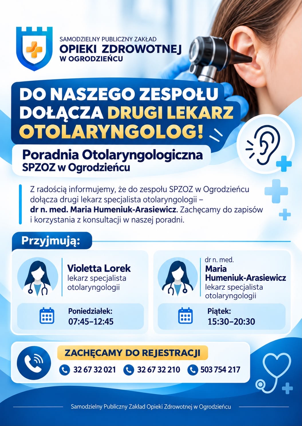 🎉💙 ŚWIETNA WIADOMOŚĆ DLA PACJENTÓW SPZOZ W OGRODZIEŃCU! 👩‍⚕️🏥